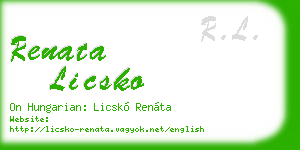 renata licsko business card