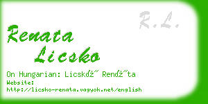 renata licsko business card